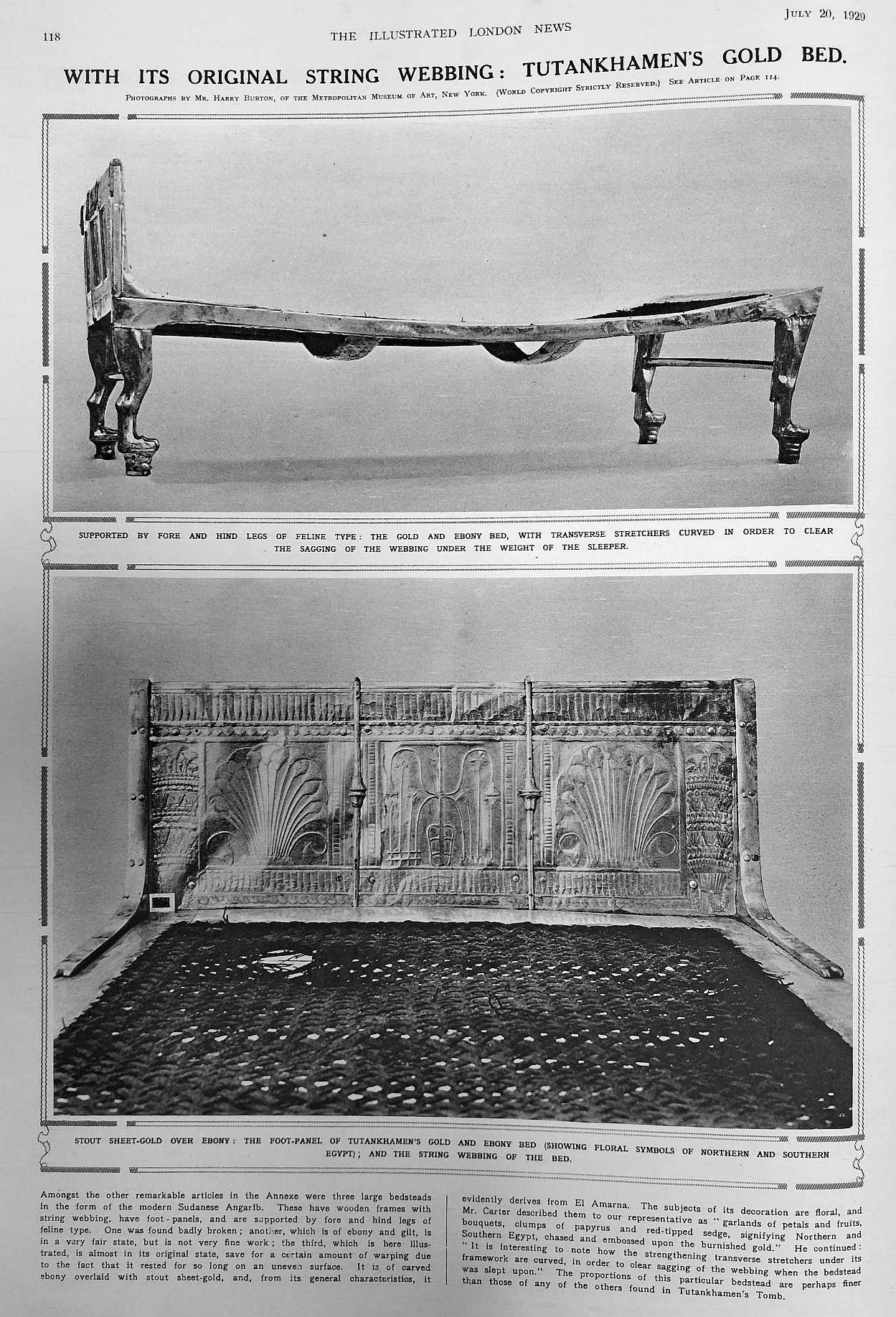 tut gold bed